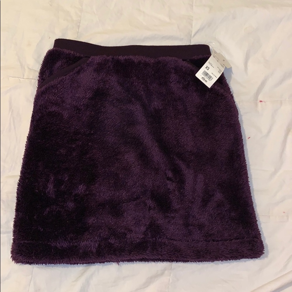 NEW: Uniqlo Fuzzy Purple Skirt